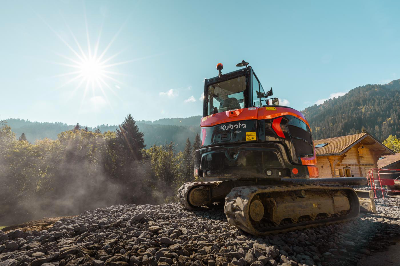 Travaux publics dans la vallée du Giffre